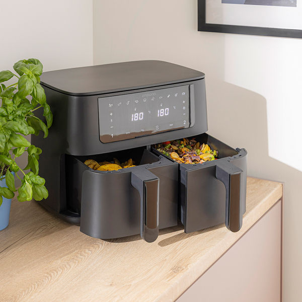 Frytkownica beztłuszczowa dwukomorowa Airfryer