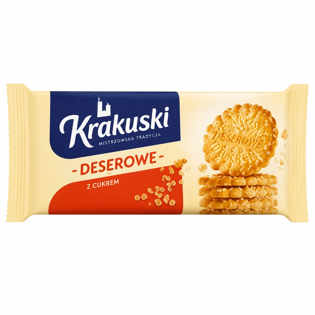 Herbatniki deserowe z cukrem Krakuski 200g