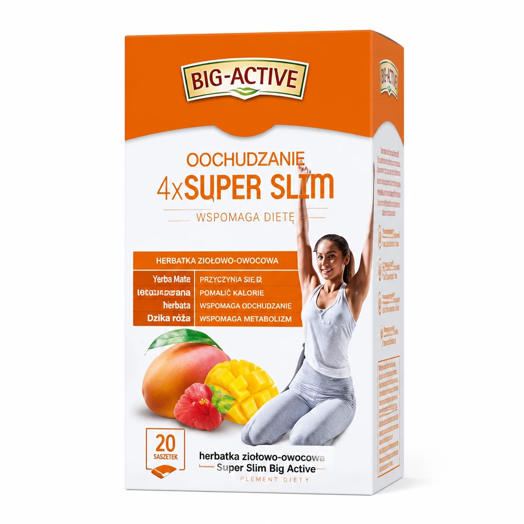 Herbata ziołowo owoc. Super Slim Big Active 20x2g