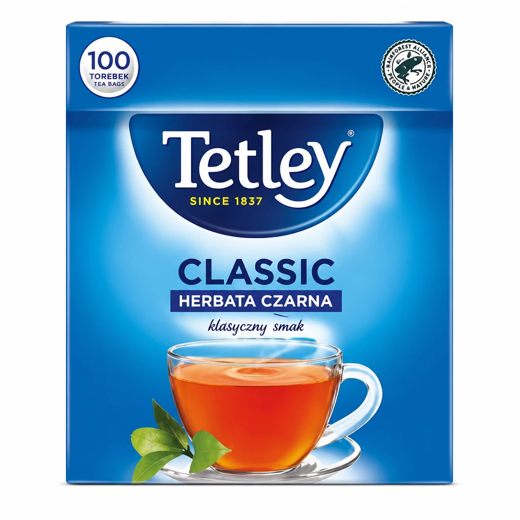 Herbata czarna ekspresowa classic Tetley 100x1,5g