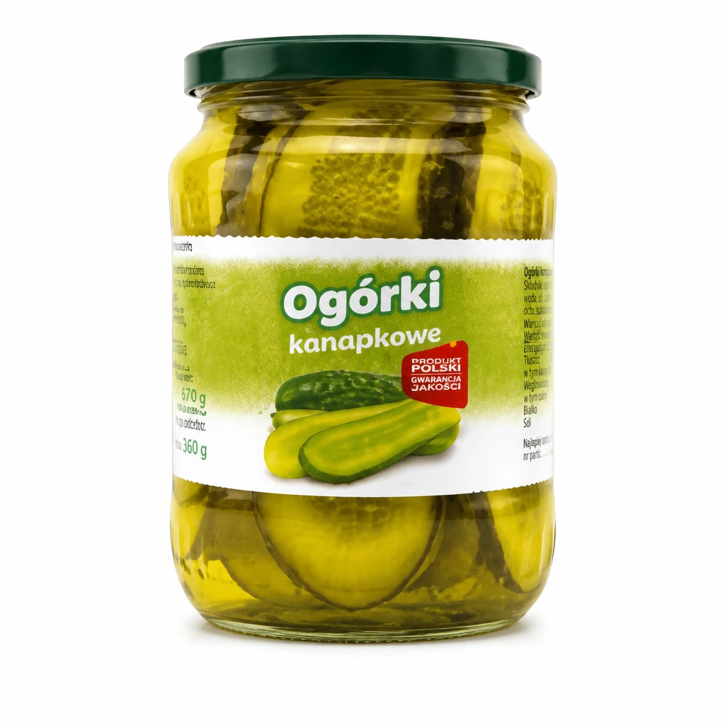 Ogórki Kanapkowe 670/360g