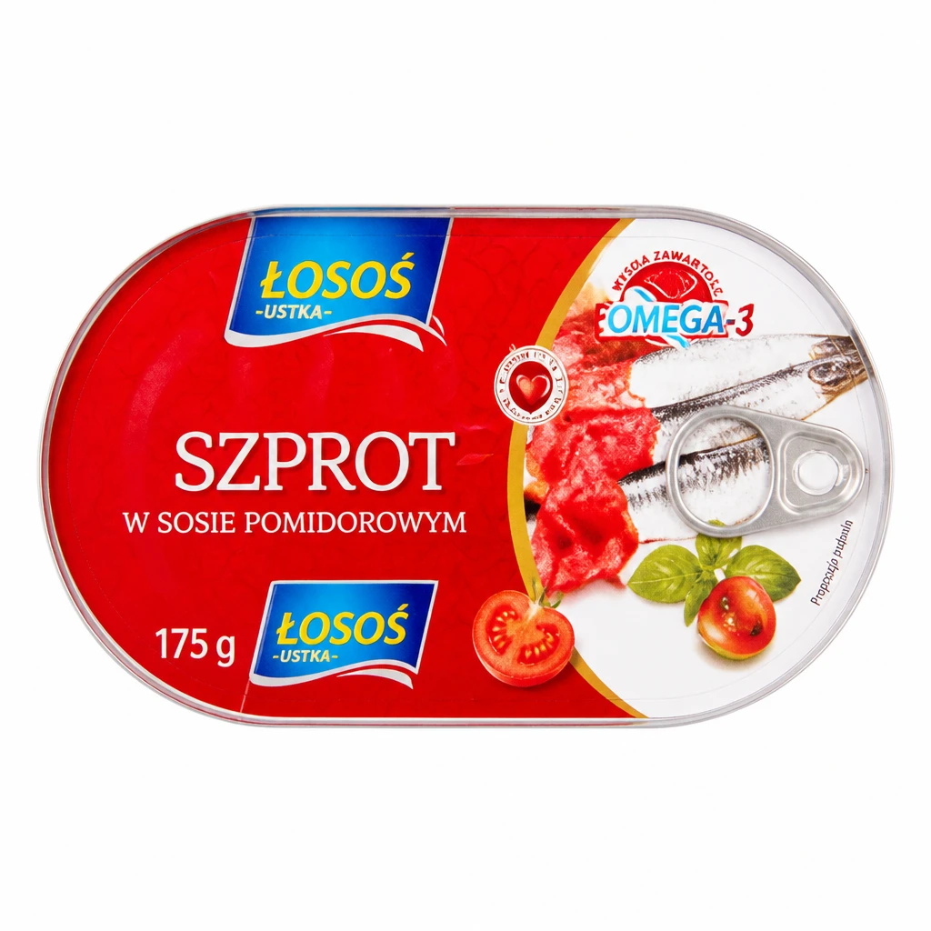 Szprot w sosie pomidorowym Łosoś Ustka 175g