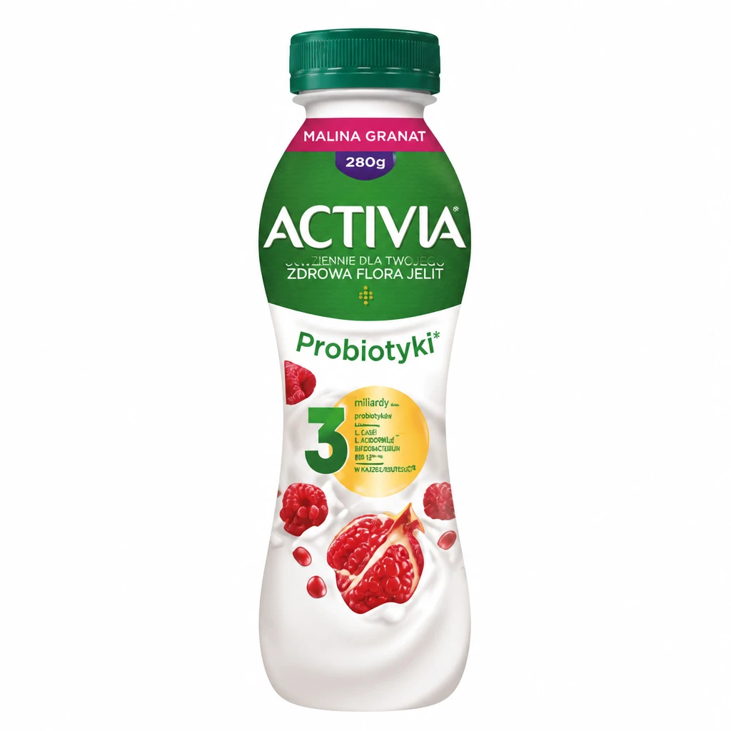 Jogurt pitny malina granat Activia 280g