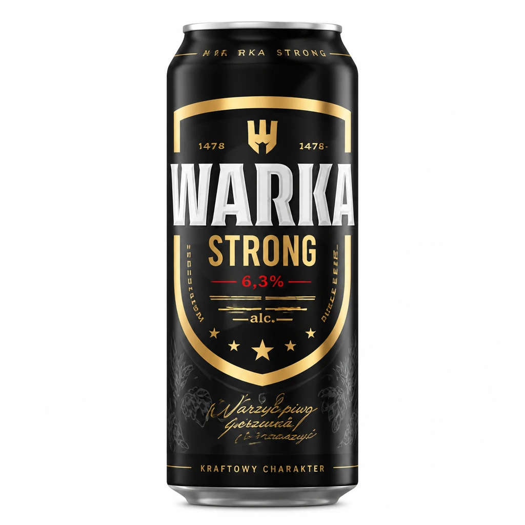 Piwo Warka strong 0,5l 6,3% puszka