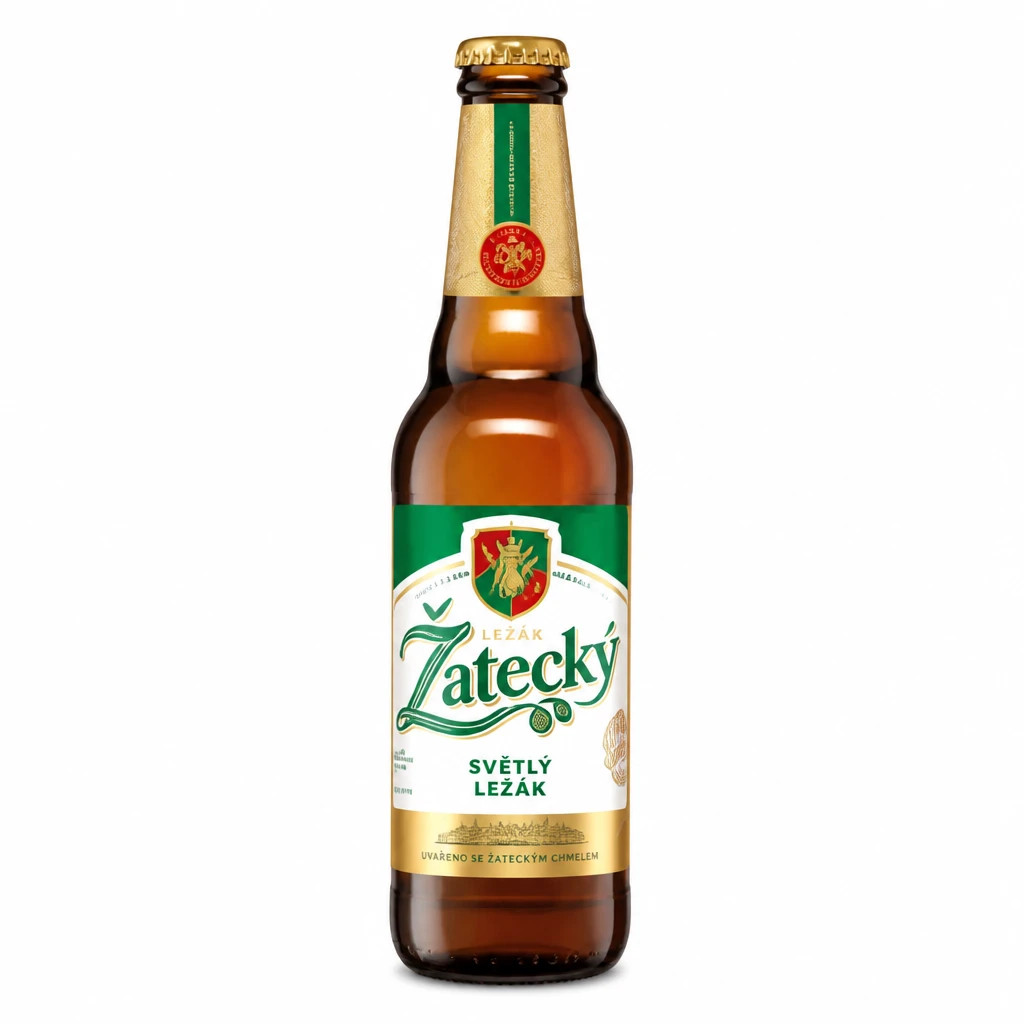 Piwo Zatecky lezak 0,5l 5% but. zw.