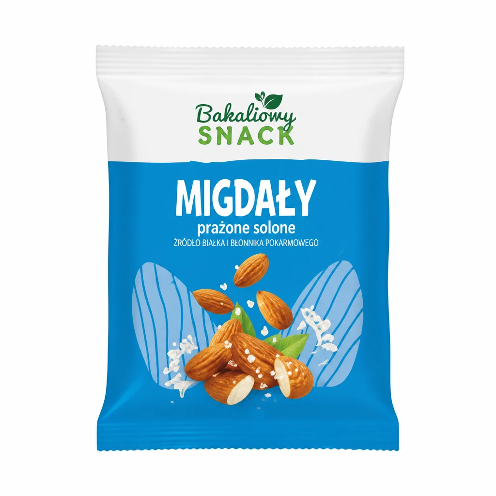 Migdały prażone solone Bakaliowy Snack 200g