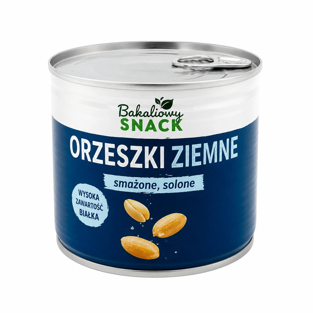 Orzeszki ziemne solone Bakaliowy Snack 200g puszka