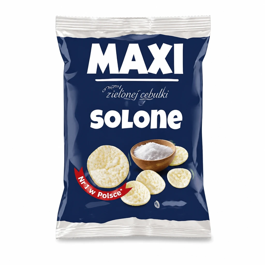 Prażynki Maxi o smaku ziel. cebulki Eurosnack 130g