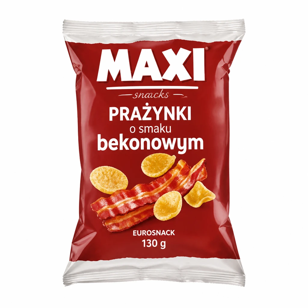 Prażynki Maxi o smaku bekonowym Eurosnack 130g