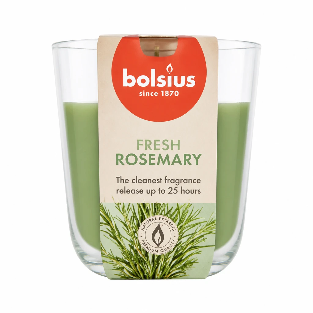 Świeca zapachowa w szkle rozmaryn Bolsius 105g 25h