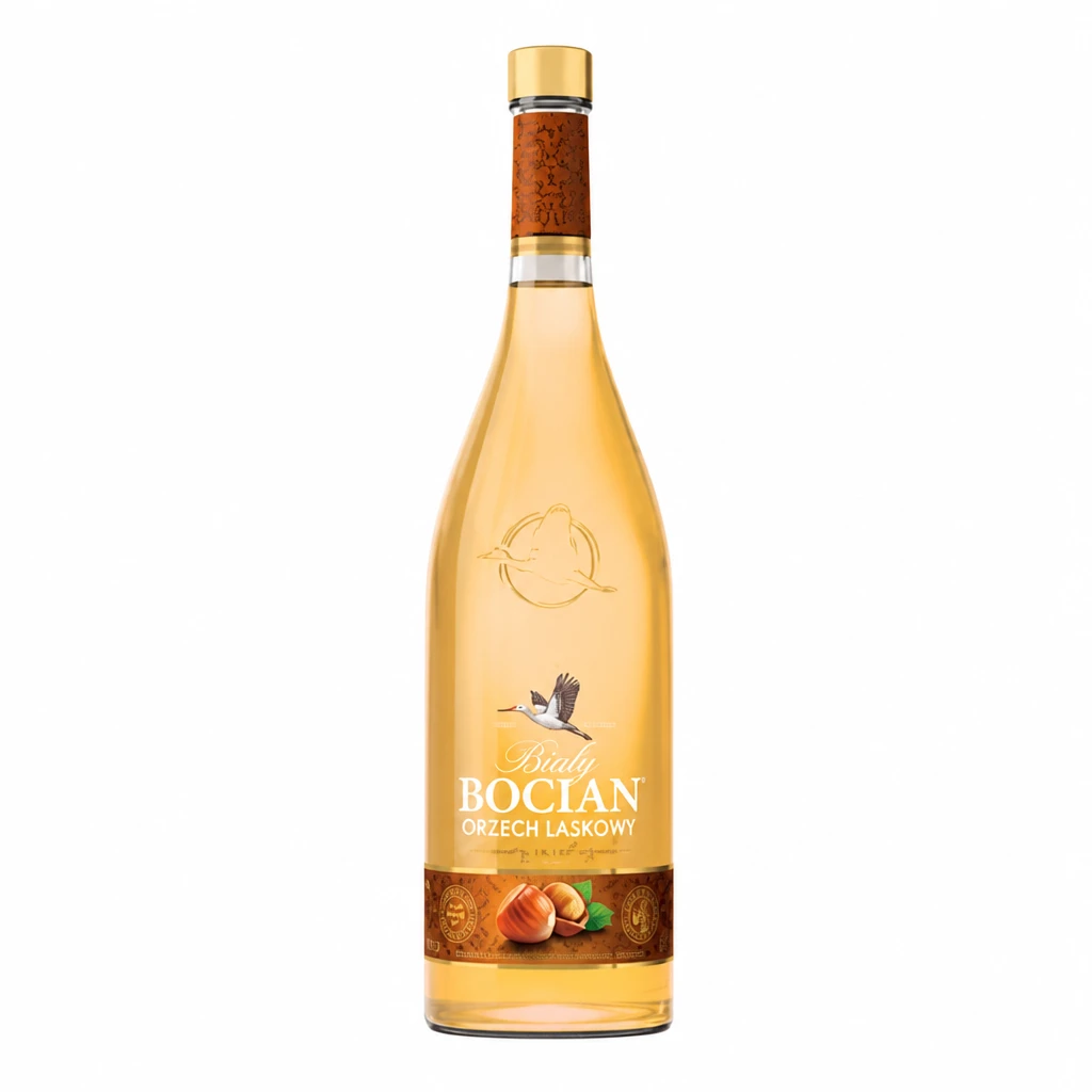 Likier Biały Bocian orzech laskowy 0,5l 25%