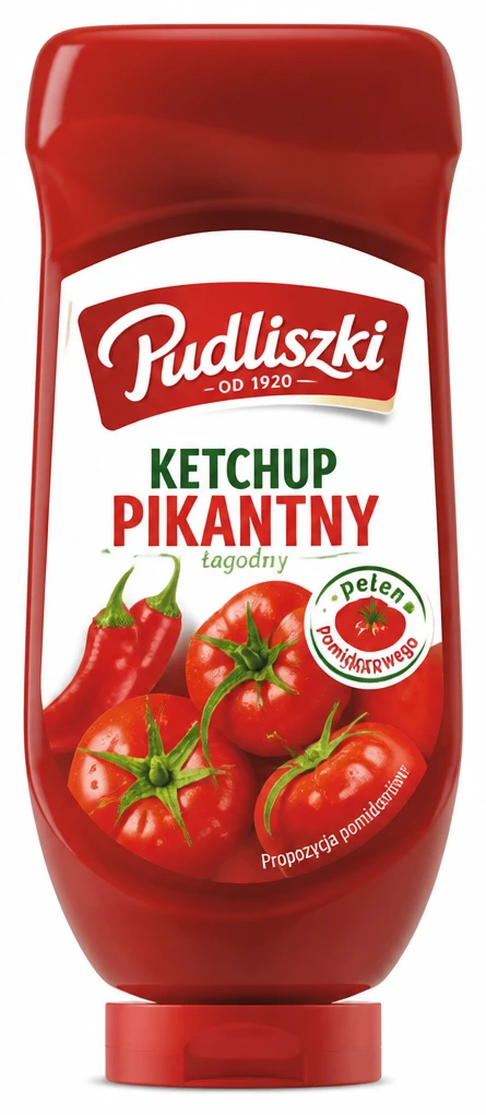 PUDLISZKI Ketchup pikantny, łagodny