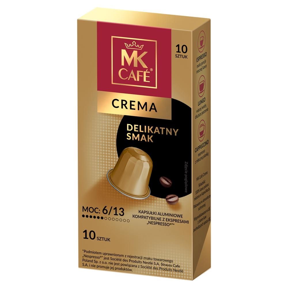 MK Café Crema Kawa palona mielona w kapsułkach 57 g (10 sztuk)