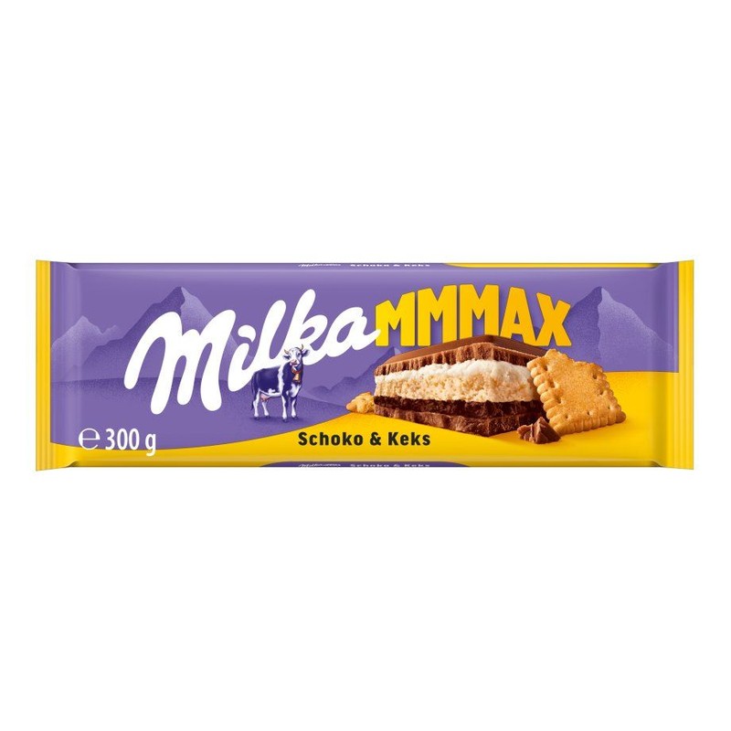 Czekolada mleczna MMMax Choco Biscuit Milka 300 g