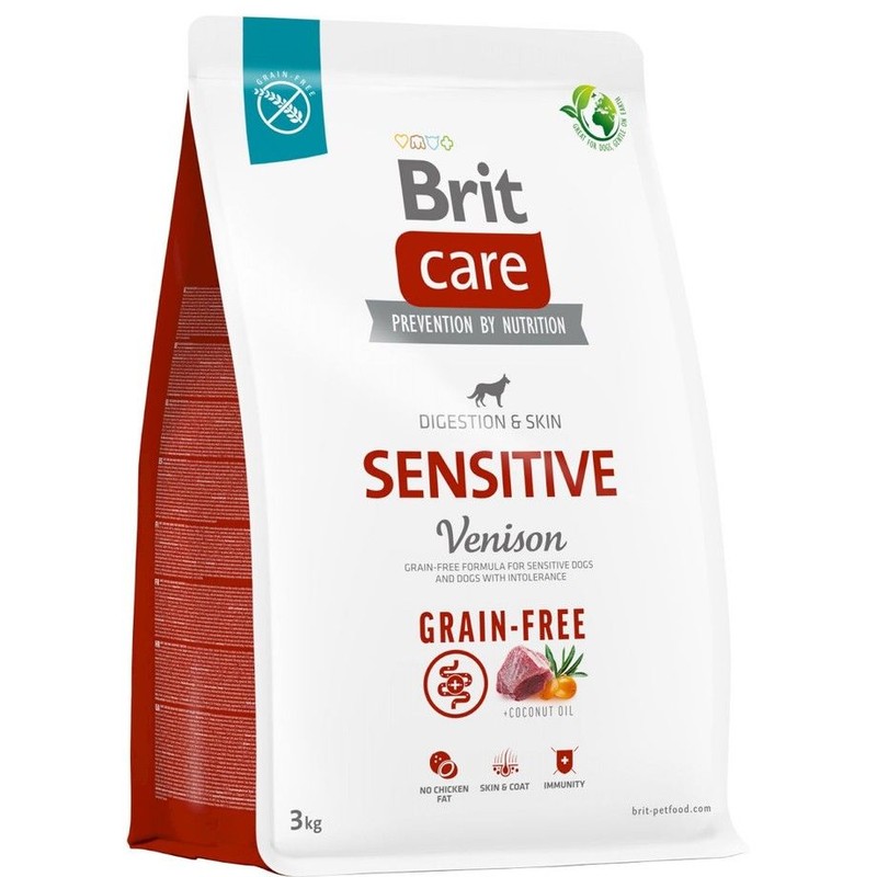 Karma sucha dla psów Sensitive z dziczyzną Brit 3 kg