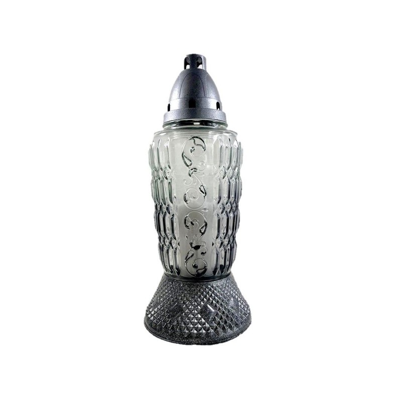 Znicz szklany Z-498 95 g 28h 29,5 cm mix Dam-Pol sztuka