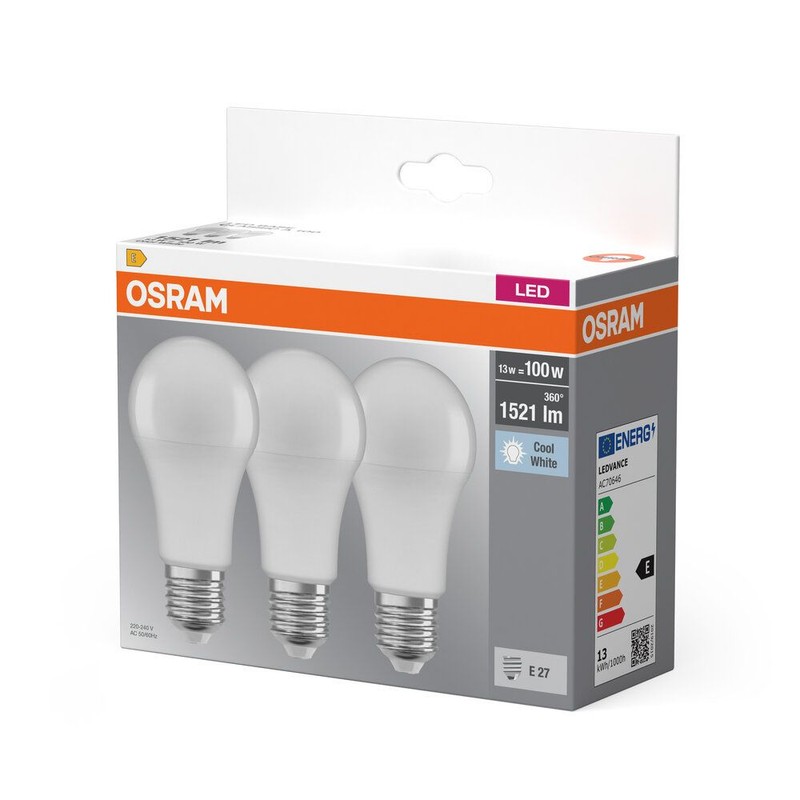 Żarówka LED Base Classic E27 13W 840 Frosted Osram 3 sztuki