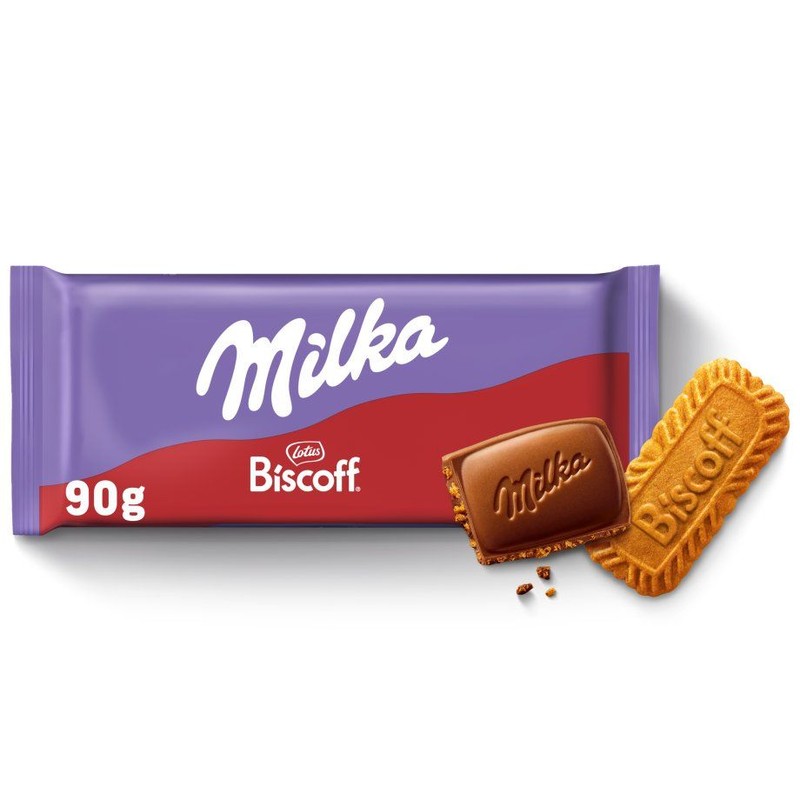 Czekolada mleczna Biscoff Milka 90 g