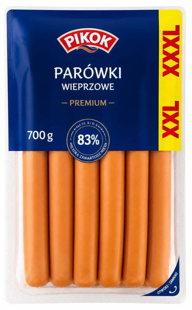 PIKOK Parówki wieprzowe, XXL