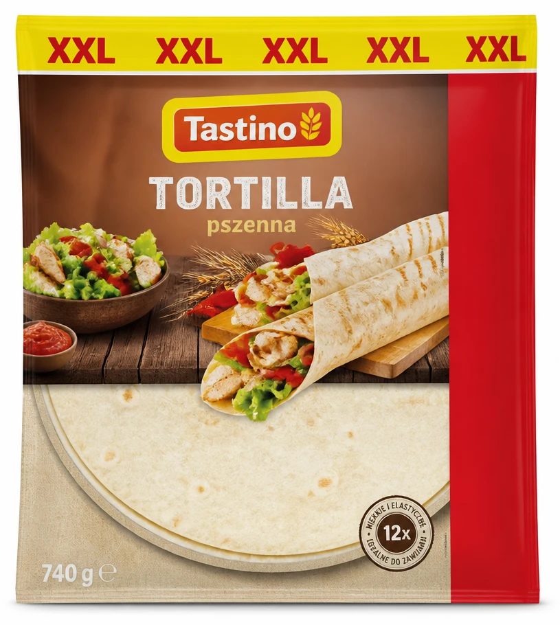 TASTINO Tortilla pszenna, XXL