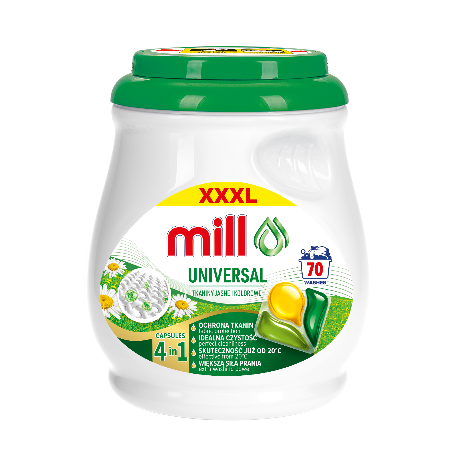 Mill Kapsułki Do Prania Uniwersalne 70Szt. 3K