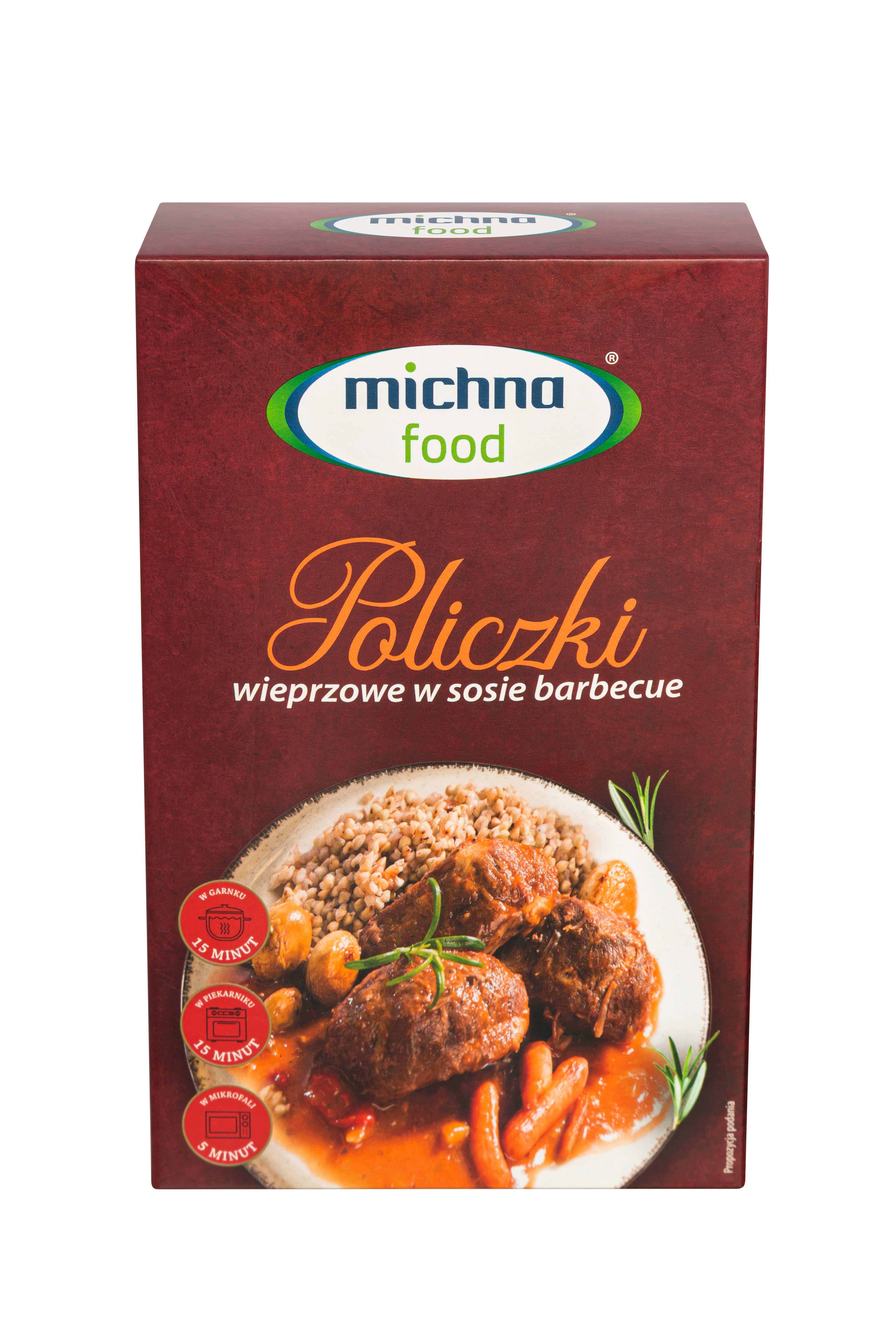 Michna Food Policzki Wieprzowe W Sosie Barbecue Ok 0,5 Kg