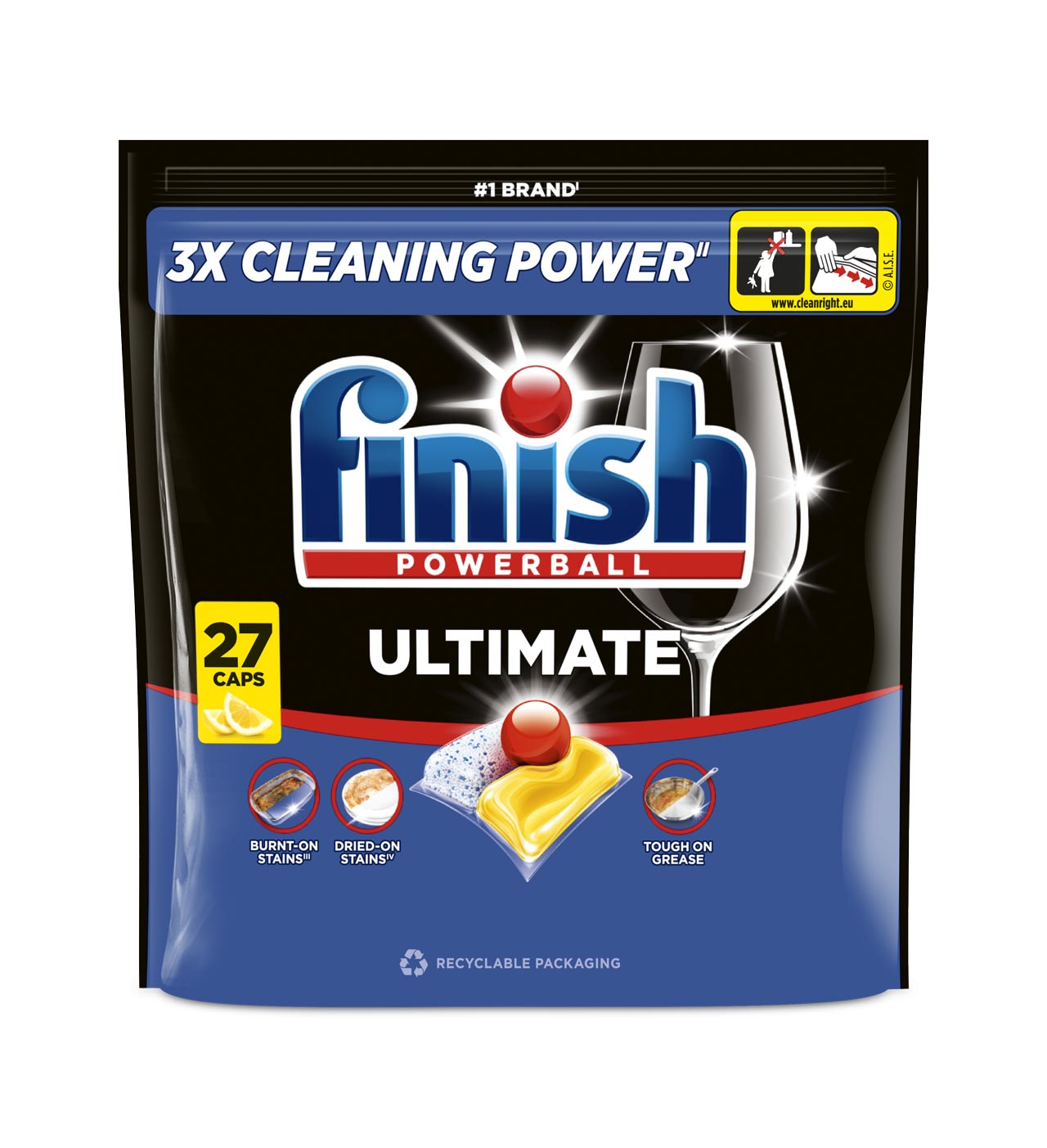 Finish Ultimate Kapsułki Do Zmywarki Lemon 27 Szt.
