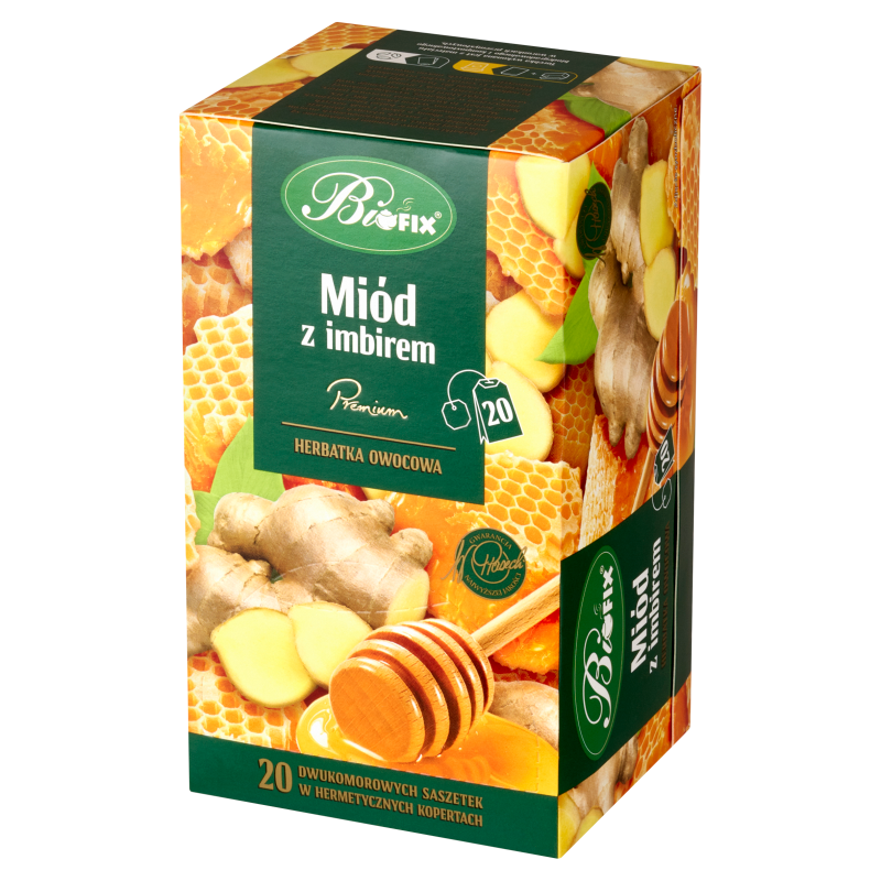 Miód z Imbirem Herbatka owocowa 20 torebek