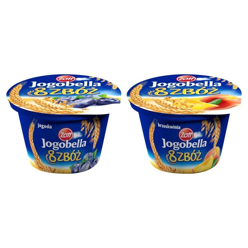 Jogobella Jogurt 8 zbóż mix smaków Zott 200 g