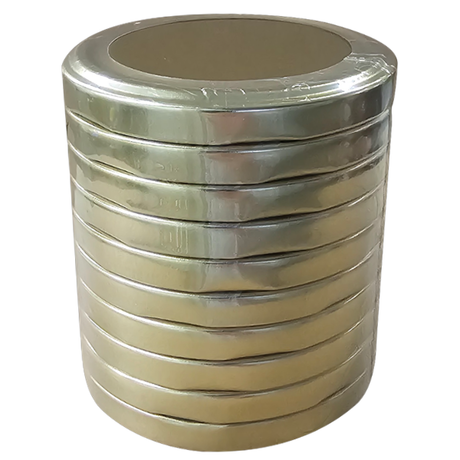 Zakrętki do słoików złote 82 mm 10 szt.