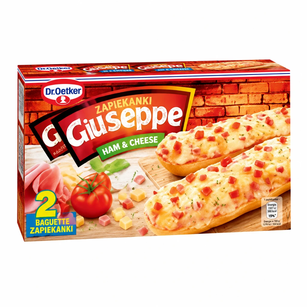 Zapiekanki ham&cheese Guseppe Baguette 250g