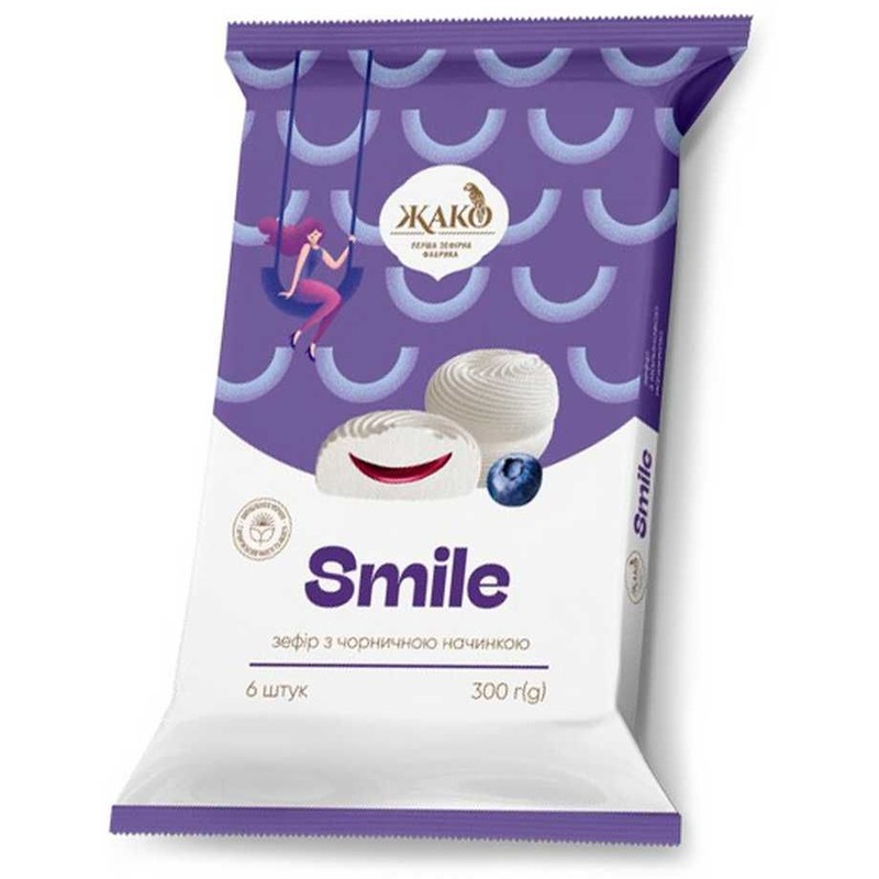 Zefir pianki z nadzieniem borówkowym Jako 300 g