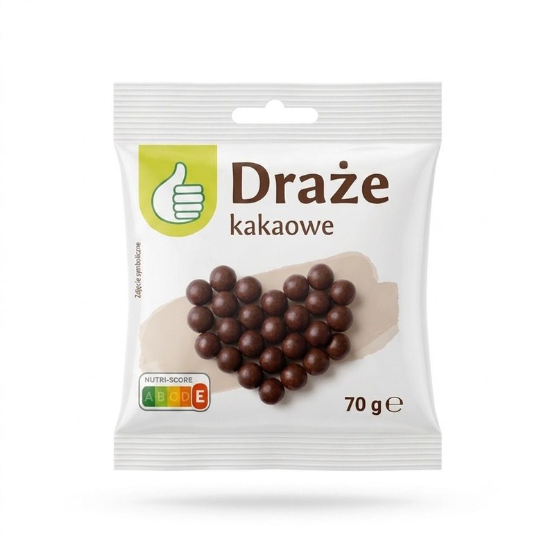 Draże kakaowe Auchan 70 g