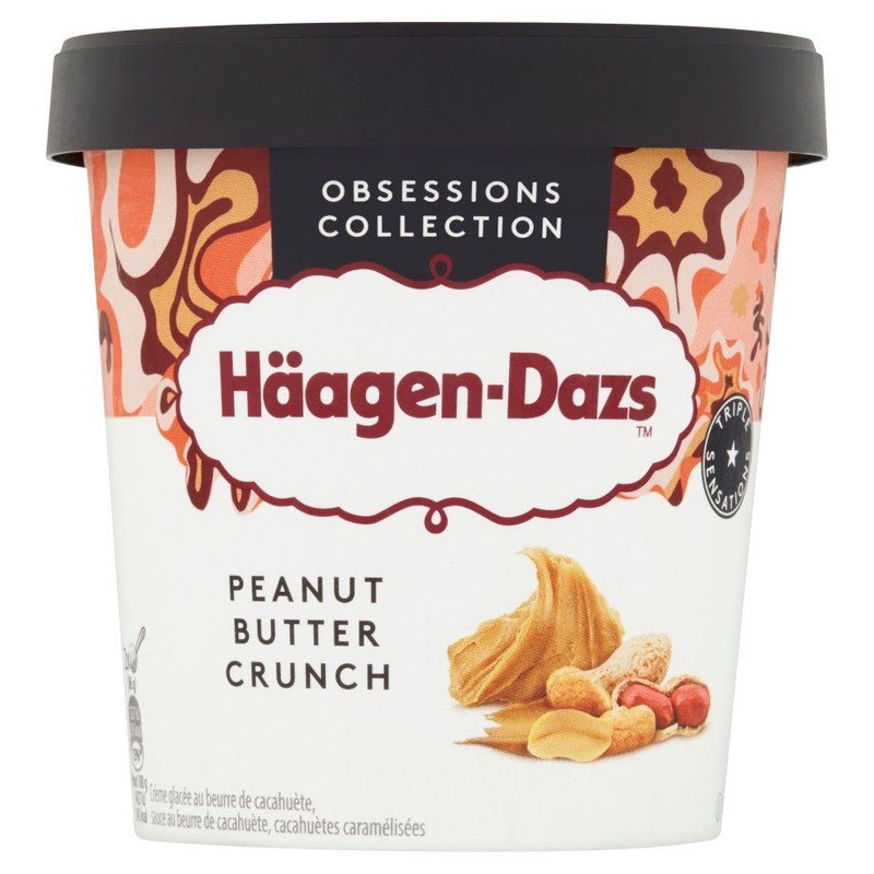 Lody o smaku masła orzechowego z orzeszkami ziemnymi Häagen-Dazs 460 ml
