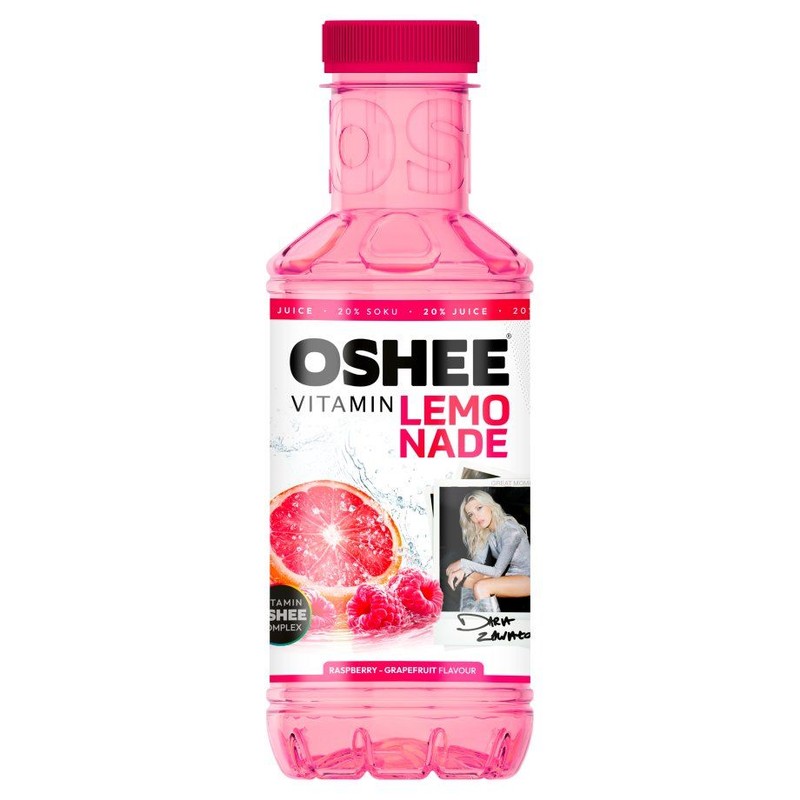 Napój niegazowany o smaku maliny i grejpfruta  Oshee 555 ml