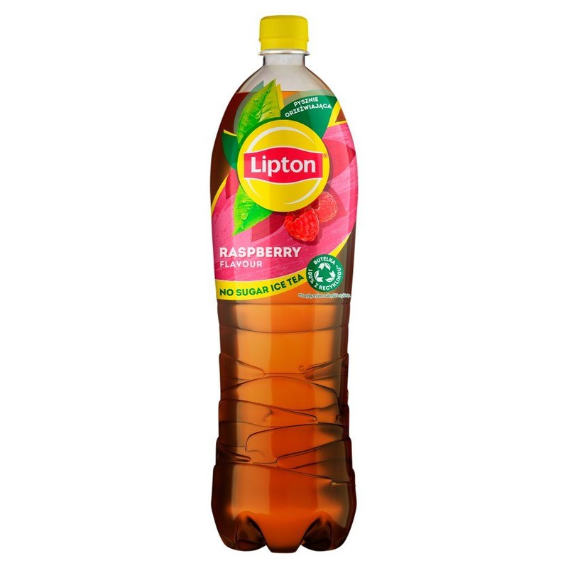 Niegazowany napój owocowo-herbaciany ZERO o smaku malinowym Lipton 1,5 l