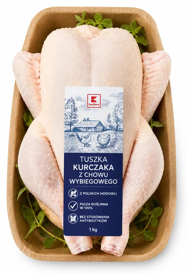 Tuszka kurczaka z chowu wybiegowego