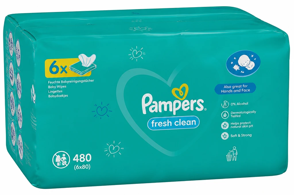 PAMPERS Chusteczki nawilżane różne rodzaje