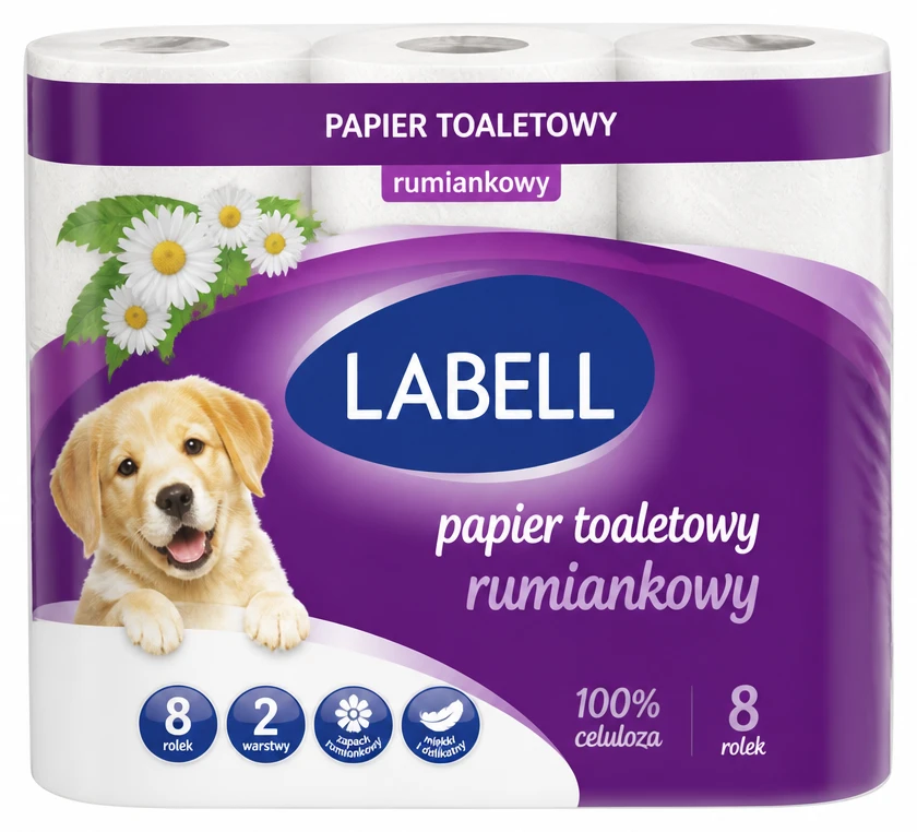Papier toaletowy LABELL rumiankowy