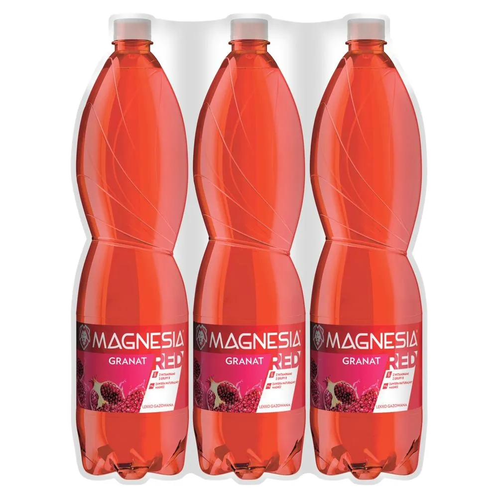 Magnesia Red Napój lekko gazowany granat 6 x 1,5 l