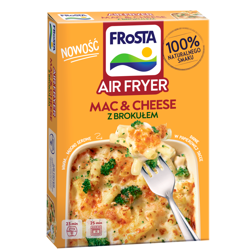 Air Fryer mac&cheese z brokułem
