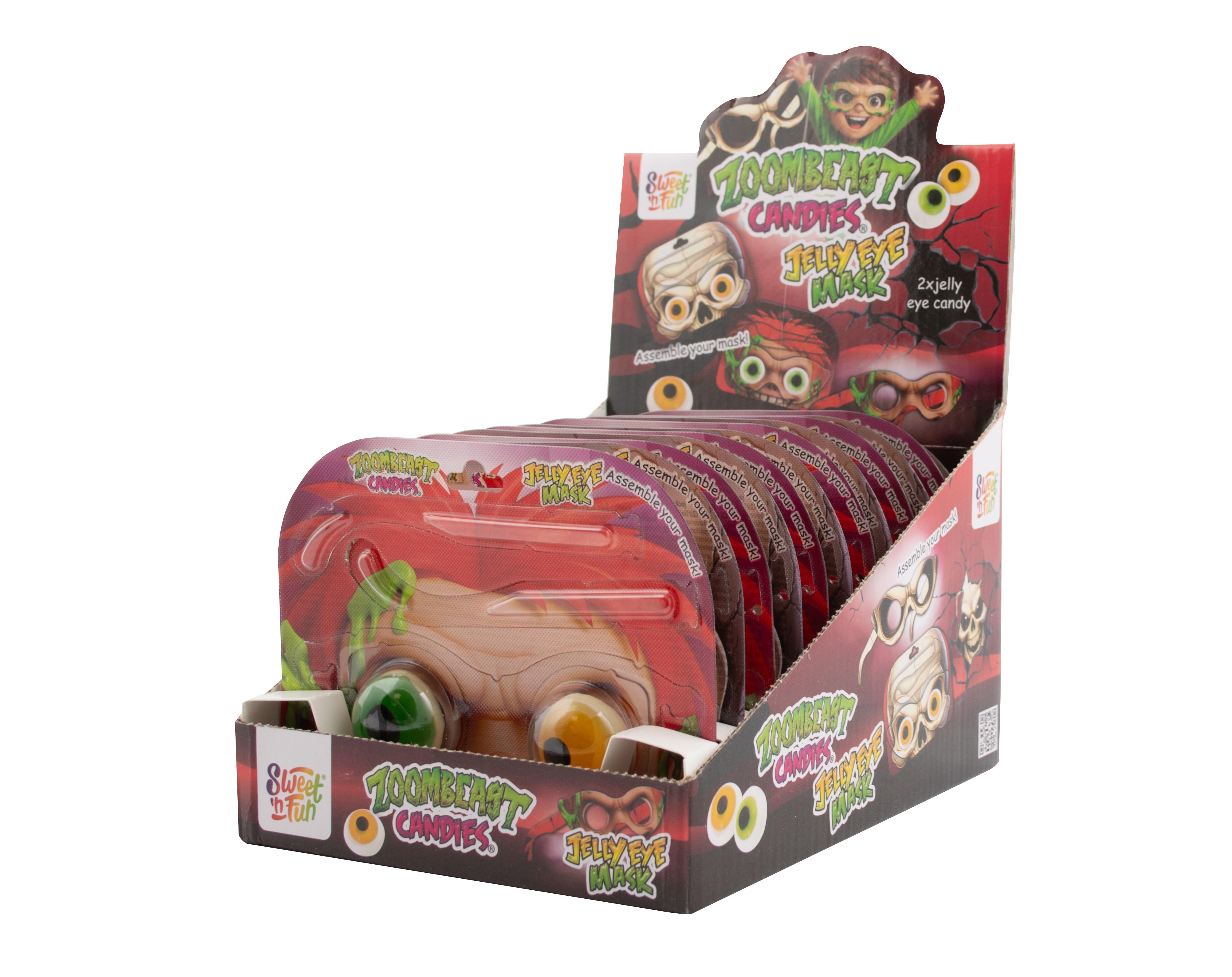 Sweet'Nfun Zommbeast Candy Jelly Eye Mask Żelki Zombi W Opakowaniu Maska 14 G