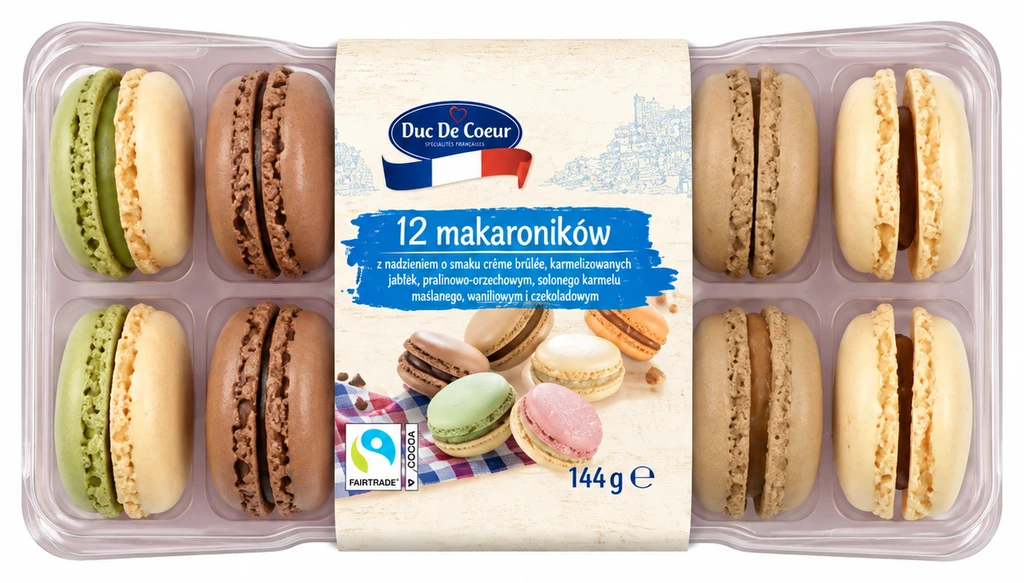 DUC DE COEUR Zestaw makaroników z nadzieniem