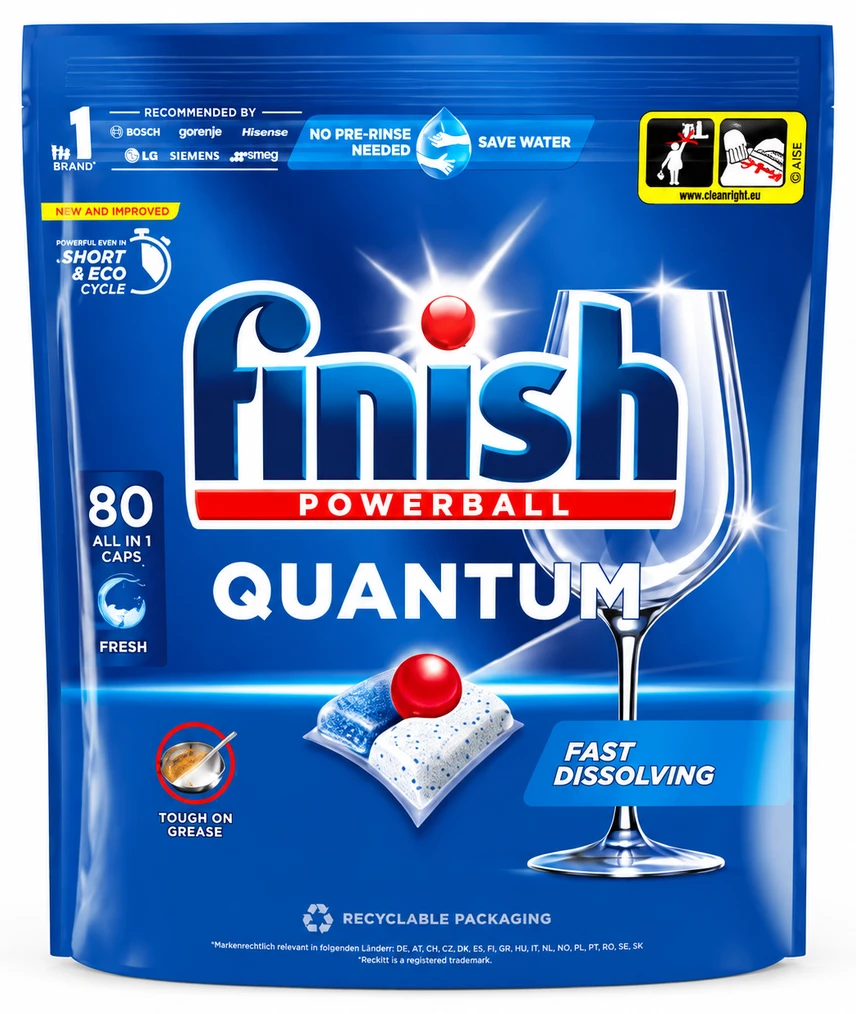 FINISH Kapsułki do zmywarki Quantum All in 1 Fresh