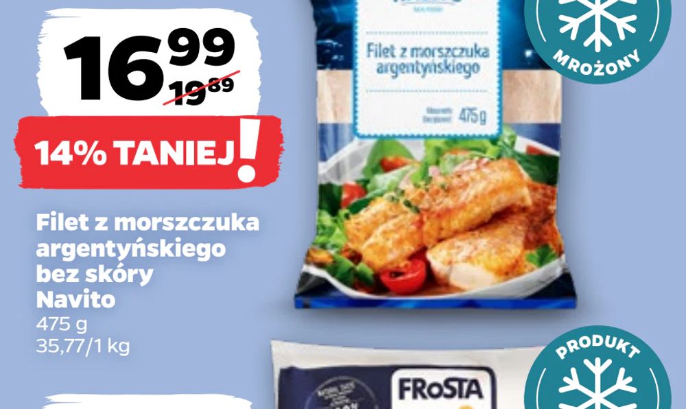 Filet z morszczuka argentyńskiego bez skóry Navito