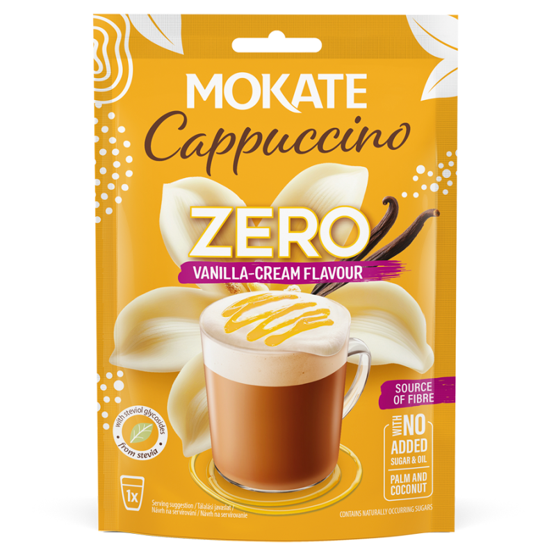 Cappuccino ZERO o sm. waniliowo-śmietankowym (bez dodatku cukru)